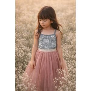 Jamie Kay Blooming Floral Cami + Mauve Tulle Midi Skirt